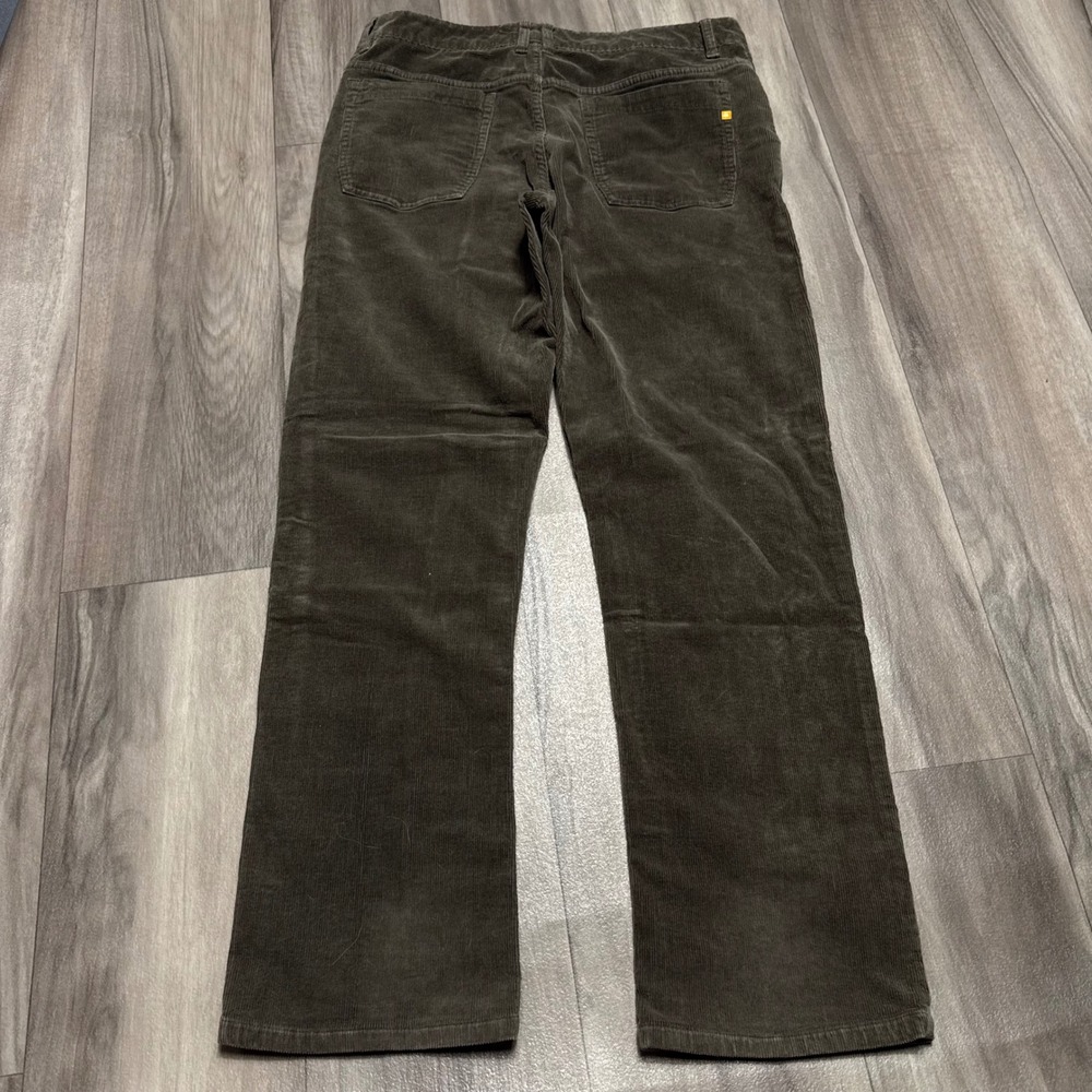 Quiksilver Waterman Collection Mens Corduroy Pants brown Drab Straight Leg 34